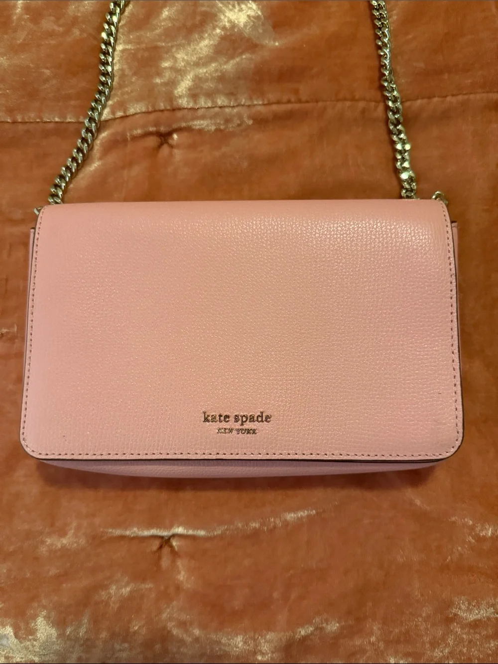 kate spade Pink Crossbody with Chain Strap